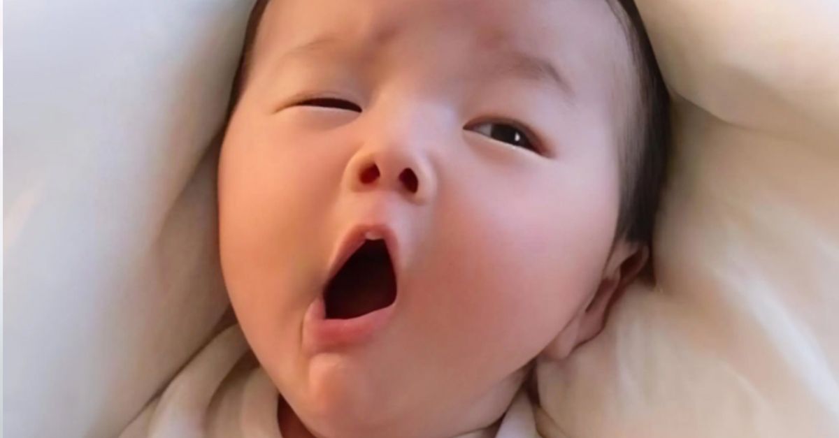 Charming Moments with Baby Yawning